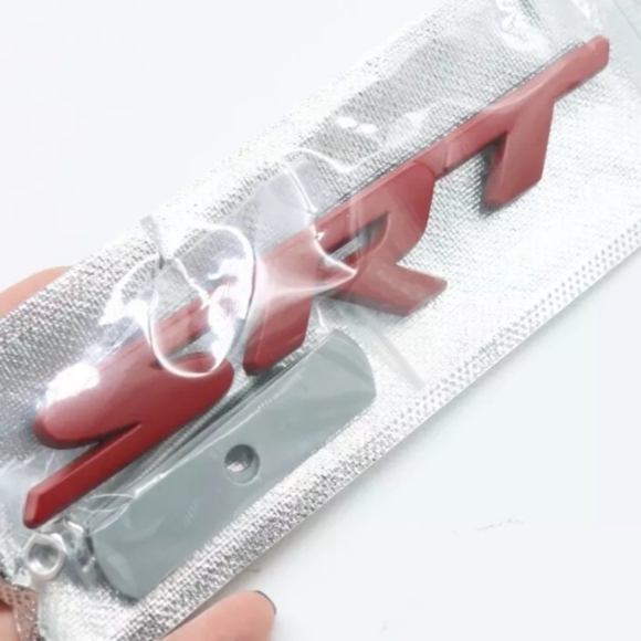 Red SRT grill Emblem Badge 5.65" Wide. Many Other Dodge Charger Chall… - Picture 3 of 4